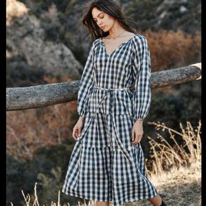 Belt missing  —
Velvet by Graham & Spencer TRISH PRINTED GINGHAM DRESS